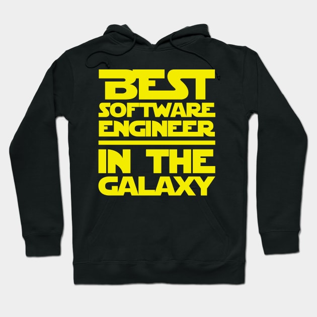 Best Software Engineer In The Galaxy Hoodie by fromherotozero